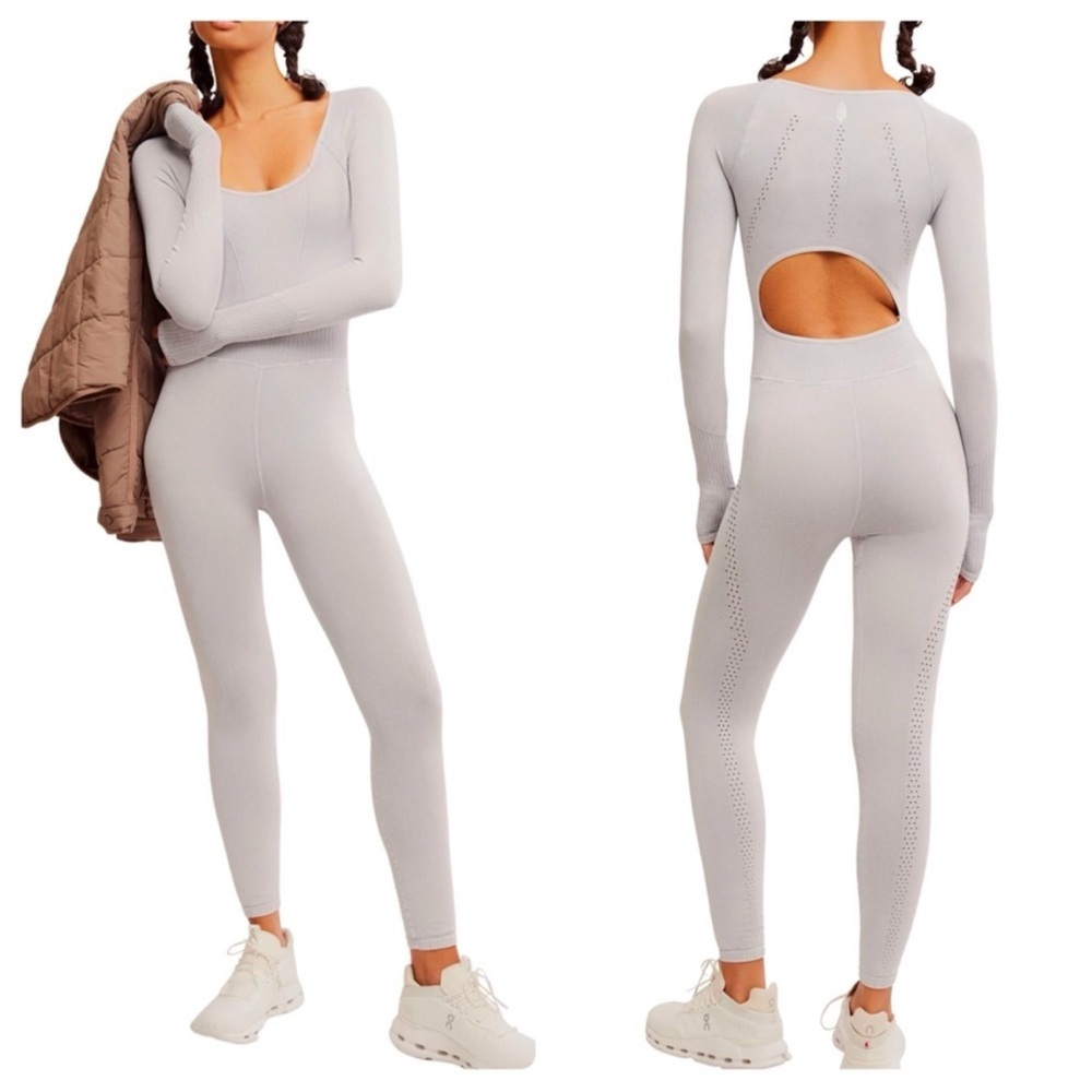Free People Good Karma Jumpsuit Sz XS/S NWT | Free People Long sleeve Bodysuit - - Picture 5 of 13